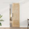 vidaXL Sliding Door Brown 61 x 198.5 cm Solid Pine Wood