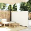 vidaXL Patio Retractable Side Awning 140x500 cm Cream