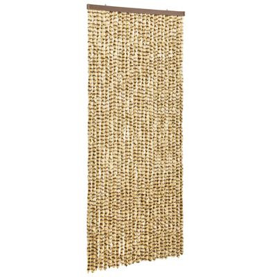 vidaXL Insect Curtain Beige and Brown 90x220 cm Chenille