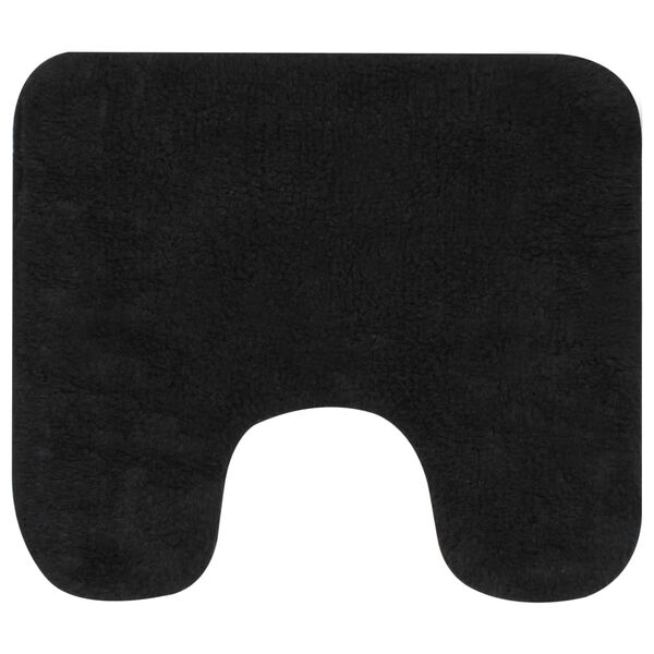 vidaXL Bathroom Mat Set 3 Pieces Fabric Anthracite