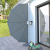 vidaXL Collapsible Terrace Side Awning Grey 200 cm