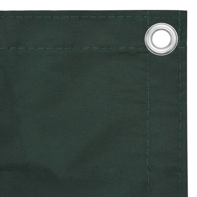 vidaXL Balcony Screen Dark Green 120x300 cm Oxford Fabric