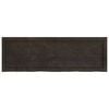 vidaXL Table Top Dark Brown 120x40x(2-6) cm Treated Solid Wood Oak
