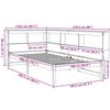 vidaXL Bookcase Bed without Mattress White 100x200 cm Solid Wood Pine