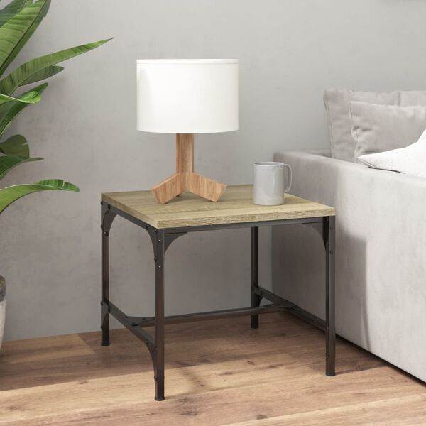 vidaXL Side Tables 2 pcs Sonoma Oak 40x40x35 cm Engineered Wood