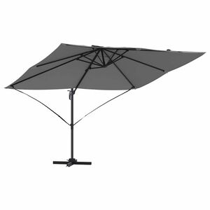 vidaXL Umbrella Anthracite 351 x 250 x 260 cm Polyester and Aluminium