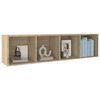 vidaXL Book Cabinet/TV Cabinet Sonoma Oak 36x30x143 cm Engineered Wood