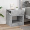 vidaXL End Table Concrete Grey 40.5 x 40 x 45 cm Engineered Wood