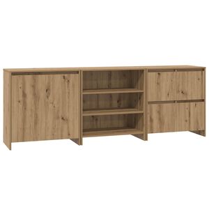 vidaXL Sideboard 3 pcs Artisan Oak 70 x 41 x 75 cm Engineered Wood