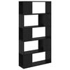 vidaXL TV Cabinet Set 80 x 24 x 156 cm Black Engineered Wood