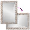 vidaXL Bathroom Mirror White 70 x 50 x 2.5 cm Solid Mango Wood