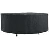 vidaXL Furniture Cover 244 x 244 x 105 cm 210D Oxford Fabric Round