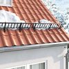 vidaXL Roof Snow Guard Black 300 x 29.5 x 34.5 cm Steel