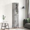 vidaXL Highboard Concrete Grey 34.5x34x180 cm Engineered Wood