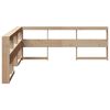 vidaXL Bookcase Headboard L-Shaped 200 cm Solid Wood Pine