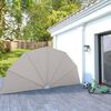 vidaXL Collapsible Terrace Side Awning Cream 200 cm