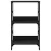 vidaXL Bookshelf Black 50x33x82 cm Engineered Wood