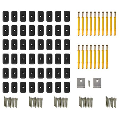 vidaXL WPC Hollow Decking Boards with Accessories 40m² 2.2m Dark Brown