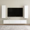 vidaXL 4 Piece TV Cabinet Set White Engineered Wood