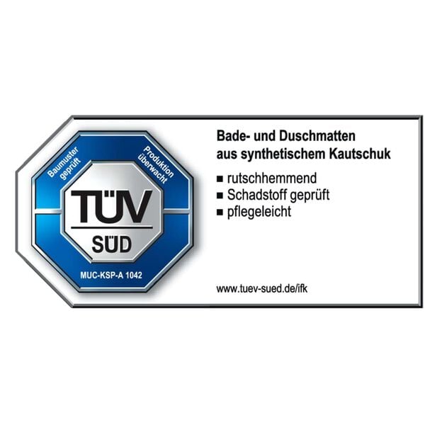 RIDDER Non-Slip Bath Mat Promo White