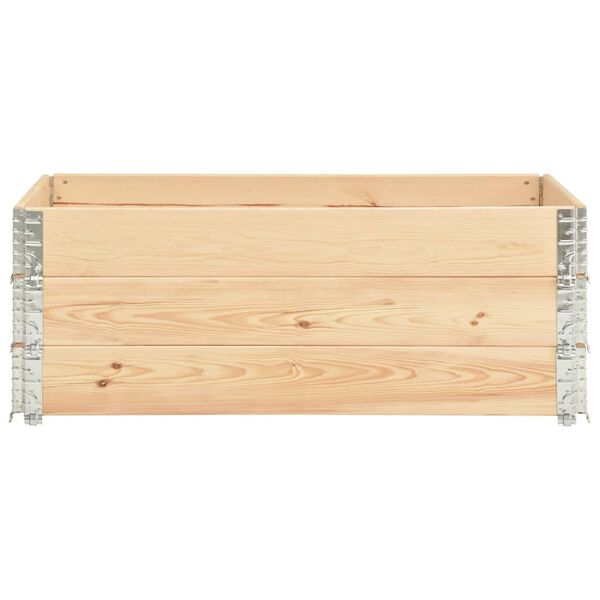 vidaXL Pallet Collars 3 pcs 50x150 cm Solid Pine Wood