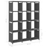 vidaXL 12-Cube Display Shelf Grey 103x30x141 cm Fabric