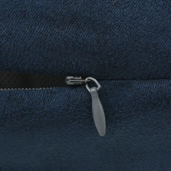 vidaXL Cushion Covers 4 pcs 50x50 cm Polyester Faux Suede Navy