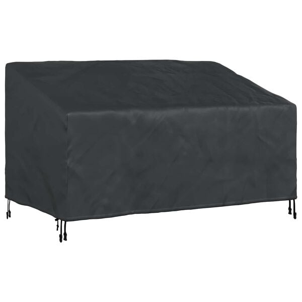 vidaXL Garden Bench Cover Black 160 x 100 x 61 / 89 cm 210D Oxford Fbric