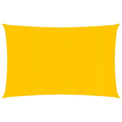 vidaXL Sunshade Sail 160 g/m² Yellow 2.5x4 m HDPE