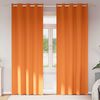 vidaXL Blackout Curtains with Rings 2 pcs Bright Orange 245 x 140 cm