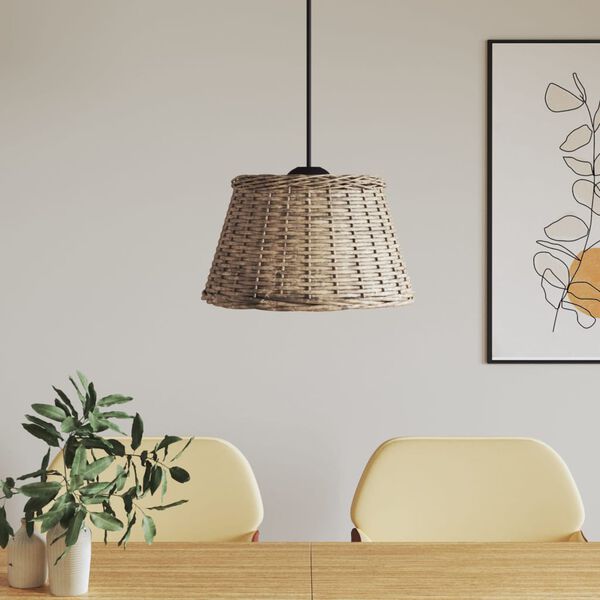 vidaXL Ceiling Lamp Shade Brown Ø50x30 cm Wicker