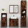 vidaXL 4&nbsp;Piece Bathroom Furniture Set&nbsp;Smoked Oak Engineered Wood