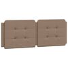 vidaXL Bed Frame without Mattress "Zadar" Cappuccino 140x200 cm Faux Leather