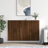 vidaXL Wall Mounted Cabinets 2 pcs Brown Oak 69.5x34x90 cm