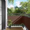 vidaXL Balcony Screen Brown 75 x 200 cm PU coated oxford alu