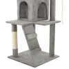 vidaXL Cat Tree with Sisal Scratching Posts 120 cm Grey