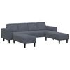 vidaXL Sofa Set Dark grey Velvet