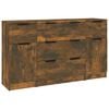 vidaXL 3 Piece Sideboard Set Smoked Oak Engineered Wood