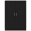 vidaXL Book Cabinet Black Oak 82.5 x 30.5 x 115 cm Engineered Wood