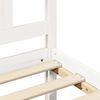 vidaXL Bed Frame without Mattress White King Size Solid Wood Pine