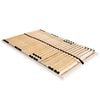 vidaXL Slatted Bed Base without Mattress with 28 Slats 7 Zones 100x200 cm