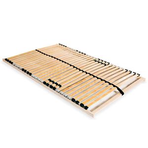 vidaXL Bed Slatted Base | Natural beech/ birch | Solid beechwood, birch slats