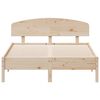vidaXL Bed Frame without Mattress 135x190 cm Double Solid Wood Pine