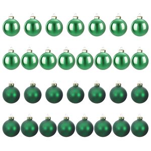 vidaXL Christmas Ball Set 30 pcs Green 6 cm Polystyrene