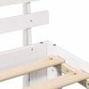 vidaXL Bed Frame with Headboard White 90 x 200 cm Solid Pine Wood