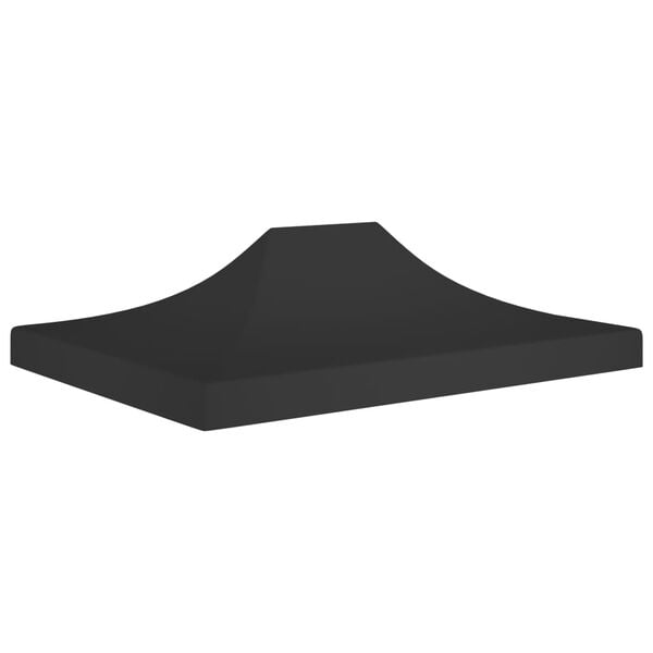 vidaXL Party Tent Roof 4.5x3 m Black 270 g/m²