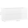 vidaXL Sink Cabinet with Built-in Basin High Gloss White Engineered Wood