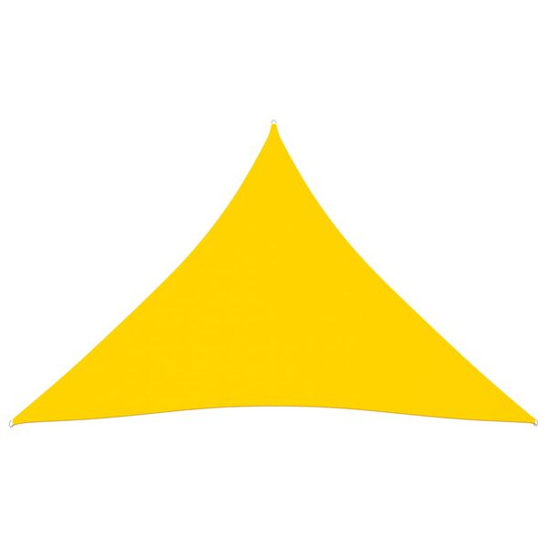 vidaXL Sunshade Sail Oxford Fabric Triangular 4x5x5 m Yellow