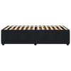 vidaXL Bed Frame without Mattress Black Single Velvet