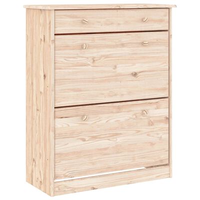 vidaXL Shoe Cabinet ALTA 77x35x96 cm Solid Wood Pine